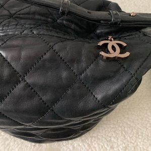 Vintage Rare rose gold bucket Chanel
